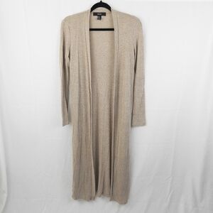 Forever21 Long Tan Open Cardigan